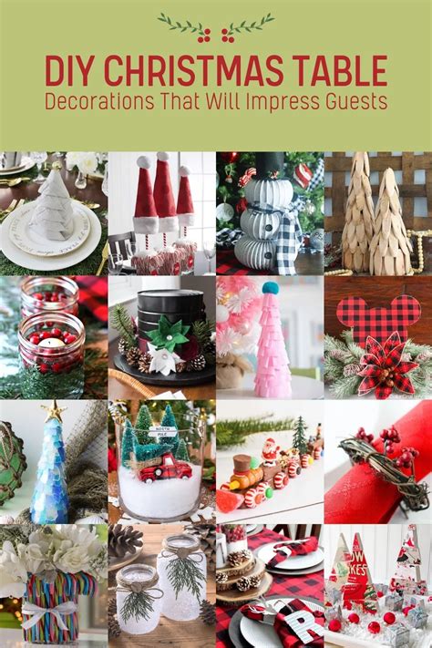 DIY table decorations diy for a personalized touch