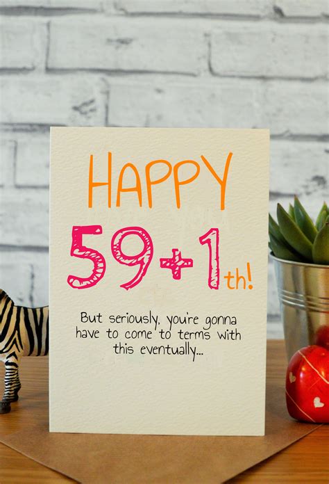 Then, decorate a wall of the venue with forty reasons why you all love the guest of honor. 59+1th | 60th birthday cards, 40th birthday cards, 30th ...