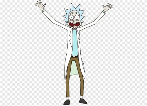 Free Download Rick And Morty Rick With Both Hands Up Rick Sanchez