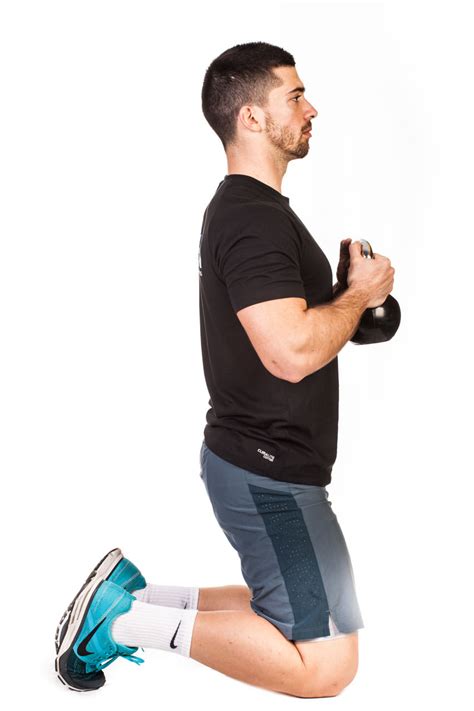 Kettlebell Kneeling To Squat Total Workout Fitness