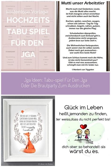 Tabu zum ausdrucken related for video. Jga Ideen Tabu Spiel Fr Den Jga Oder Die Brautparty Zum Ausdrucken (mit Bildern) | Brautparty ...