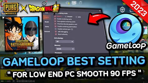 GAMELOOP BEST SETTINGS FOR LOW END PC PUBG MOBILE FPS EMULATOR YouTube