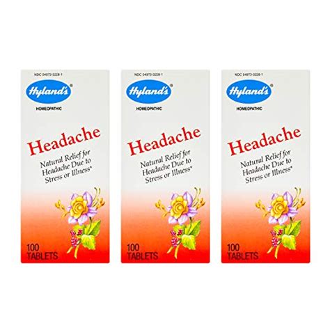 Hylands Headache Tablets Natural Relief Of Headache 100 Natural
