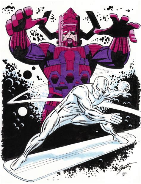 Galactus And The Silver Surfer Kirby Vision