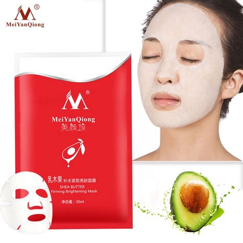 Pcs Shea Butter Firming Brightening Mask Skin Care Moisturizing Anti Aging Depth Replenishment