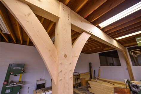 Hold plank up to outlet to make sure cut is in proper place. How To Install Huge Beams with Joinery - The Samurai Carpenter