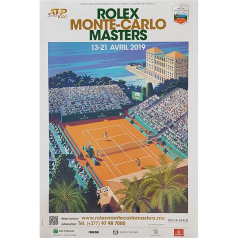 Original Poster Tennis Monte Carlo Rolex Master Lupon Gov Ph