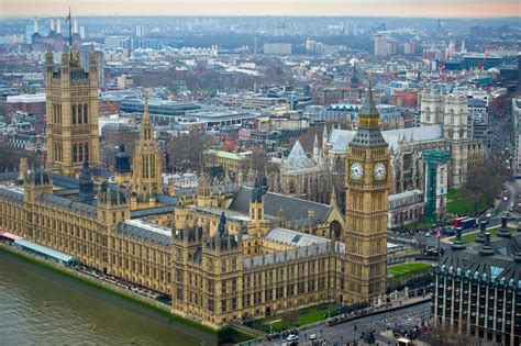 Londres Palacio Torre De Reloj De Westminster Y De Big Ben Imagen De