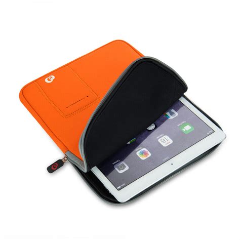 12inch Orange Padded Neoprene Tablet Sleeve Case Cover For Apple Ipad