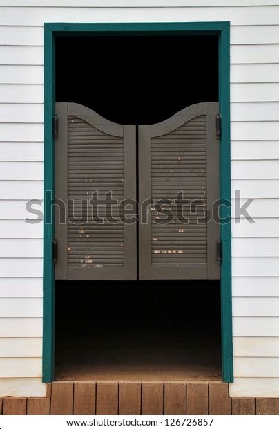 Authentic Saloon Doors Old Western Building Stock Photo 126726857