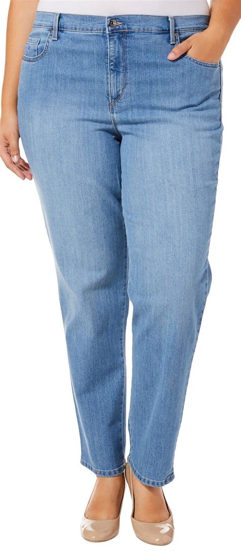 Gloria Vanderbilt Plus Amanda Classic Stretch Jeans Walmart Com