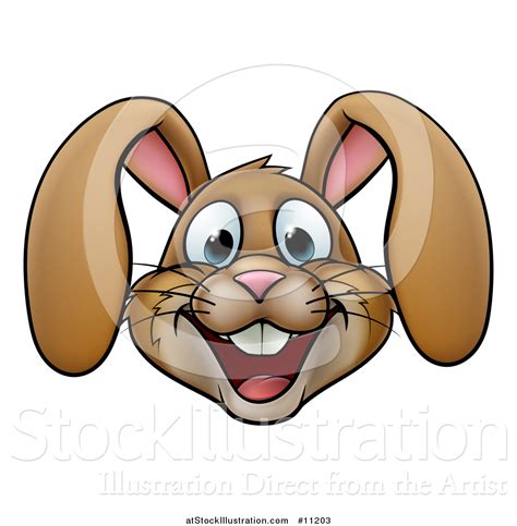 For little kids and toddlers, boo boo bunnies are great tools to help your child through a bump, bruise, or scrape. Vector Illustration of a Cartoon Happy Brown Easter Bunny ...