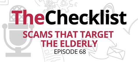 Checklist 68 Scams That Target The Elderly Securemac