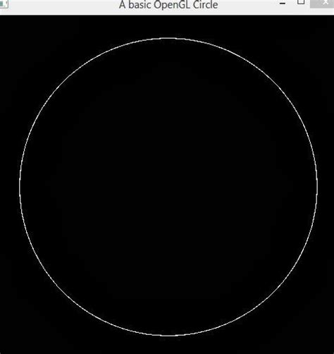 Opengl Projects How To Draw Circle In Opengl