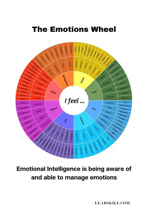 A Wheel Diagram With The Words Feelings Wheel On It And An Image Of