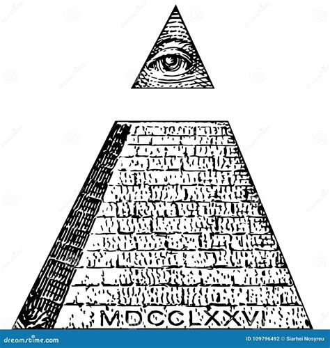 Illuminati Pyramid Drawing