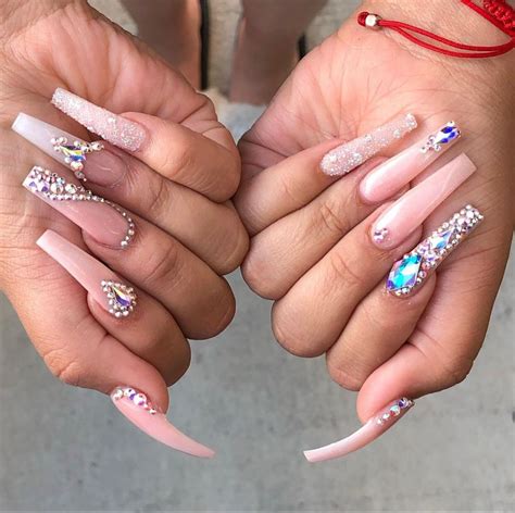 Pin By Lily Gonzalez On Bling Acrylic Nails 21st Birthday Nails