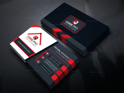 Sleek Business Card Design Template In Eps Format · Graphic Yard