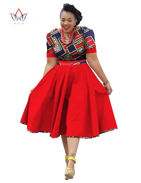 Plus Size Clothing 2017 Spring Dress African Print Dress Dashiki For