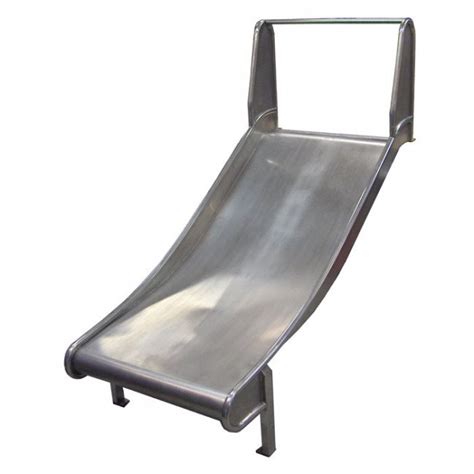 Childrens Playground Double Width Stainless Steel Platform Slide With