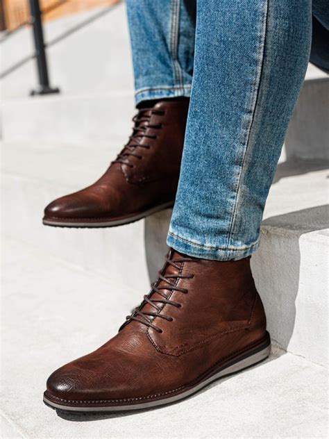 Men S Ankle Shoes T Brown Modone Wholesale Clothing For Men