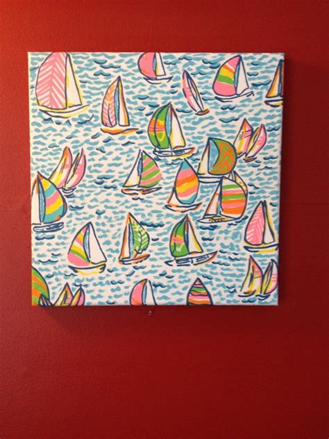 Lily Pulitzer Sailboat Painting