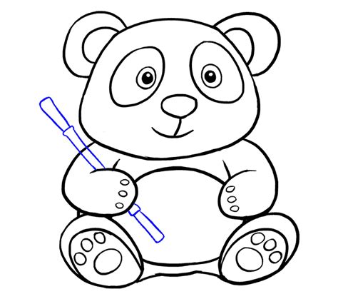 How To Draw A Cute Baby Panda Step By Step Easy Schooler Houstent44