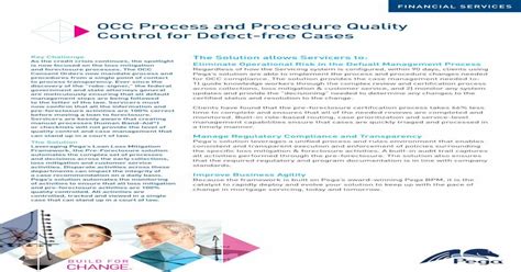 Pdf Occ Process And Procedure Quality Control For Defect · Occ