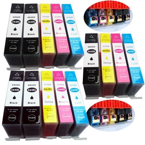 14 Compatible Ink Cartridges for HP 364 (BK/C/M/Y) hp364XL ...