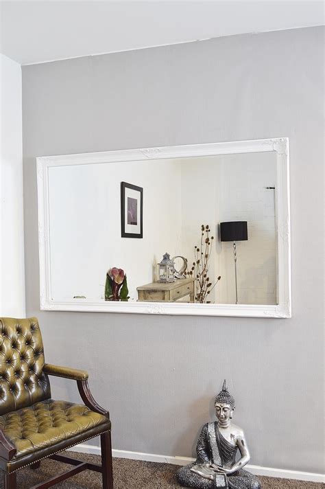 Best Of Large White Framed Wall Mirrors