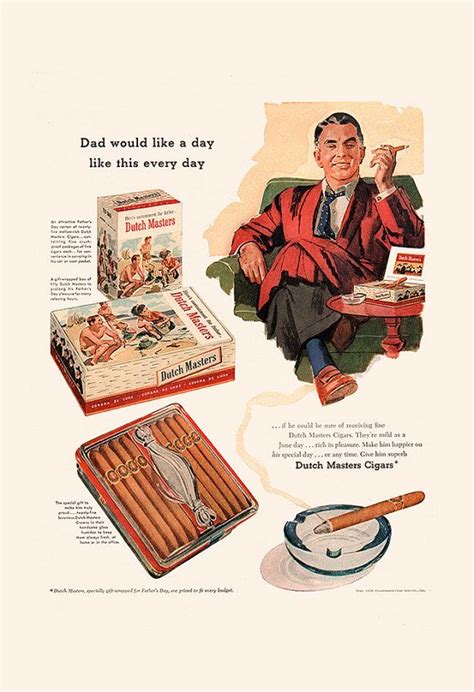 Vintage Cigar Ad Retro Cigar Advertisement Mid Century Ad Etsy