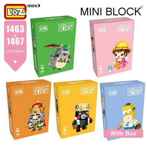 Loz Mini Blocks Totoro And Disney Character Set With Box Mini Block
