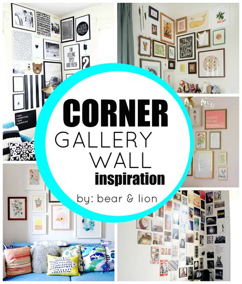 corner gallery wall: inspirations