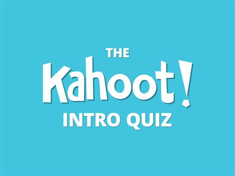 Kahoot Play This Quiz Now