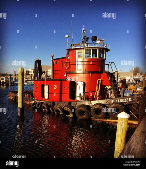 Tugboat Barnstable Harbor Cape Cod Massachusetts Stock Photo Alamy