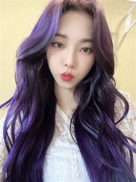 💭 On Twitter Purple Hair Karina Beauty