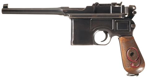 World War I Mauser Red 9 Broomhandle Pistol Rock Island Auction