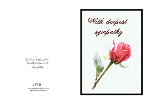 4 Best Images Of Sympathy Card Template Printable Free Printables
