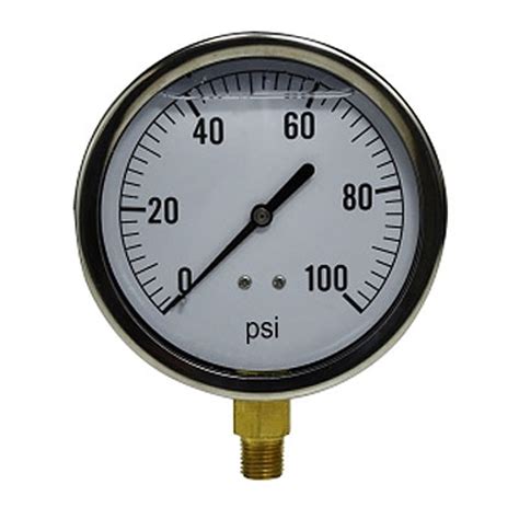 Pressure Gauges Lf 0 160 Psi 2 12 Face 14 Lm
