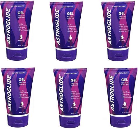 Astroglide Personal Lubricant Gel 4 Ounce Tubes Pack Of 6 Amazon Ca Health And Personal Care