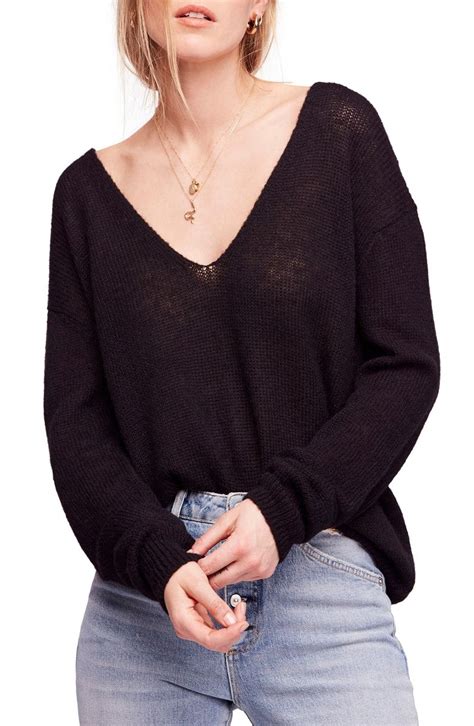 Free Shipping And Returns On Free People Gossamer V Neck Sweater At A Low Dipping