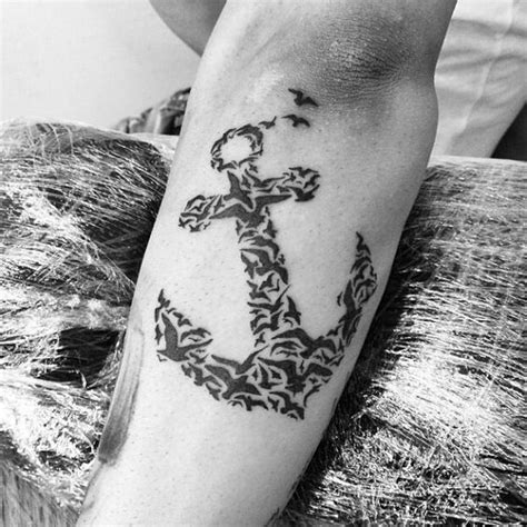 Anchor Bird Arm Tattoo On Anchor Tattoos