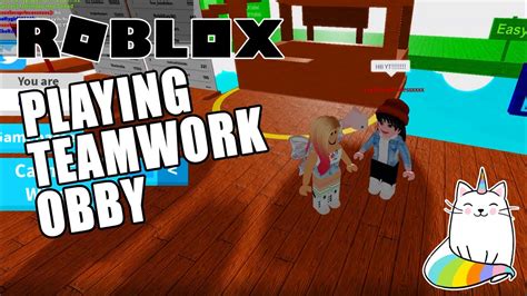 Teamwork Obby With Best Friend Roblox Youtube