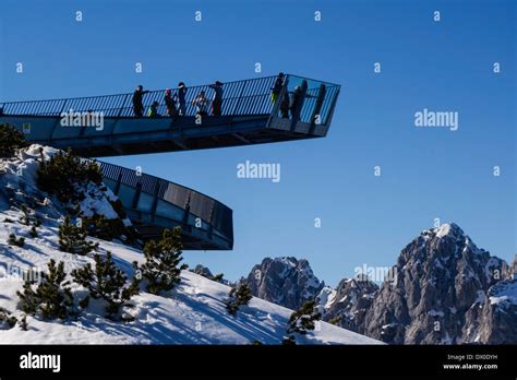 Alpspix Aussichtsplattform An Der Alpspitzbahn Bergstation Gipfel