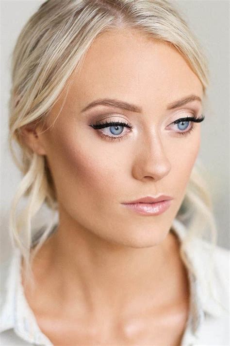 Inspiration Les meilleures exemples maquillage mariée blonde yeux bleu NoScrupules