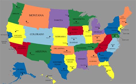 Show Map Of The United States Map