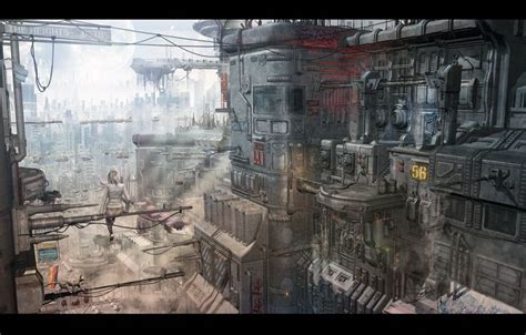 Urban Future By Stonemason 3d Studio Max Science Fiction Concept Art