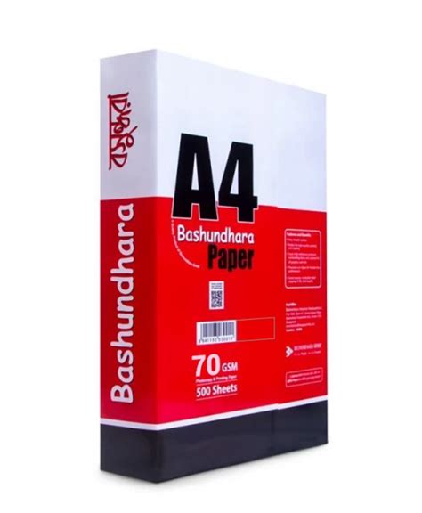 Bashundhara Offset Paper A Gsm Pack Of Sheets