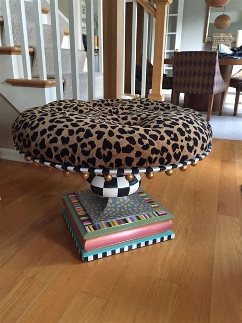 I love how simple it is to turn one of those unsightly buckets into a beautiful ottoman with just a bit of fabric and a few hours of work. Pin on Painted furniture