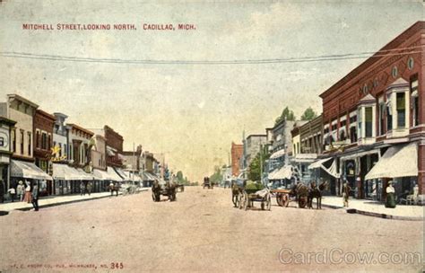 Mitchell Street Looking North Cadillac Mi